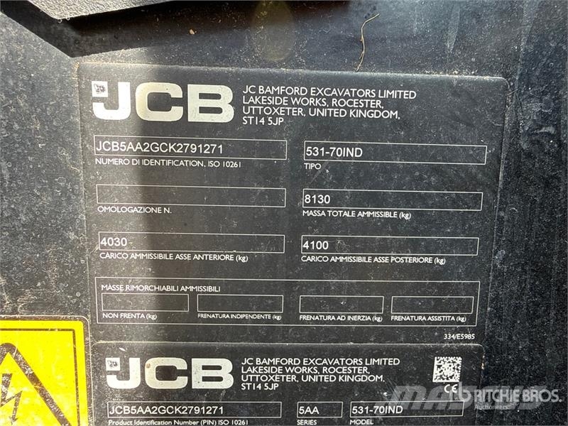 JCB 531-70 مناولات متداخلة