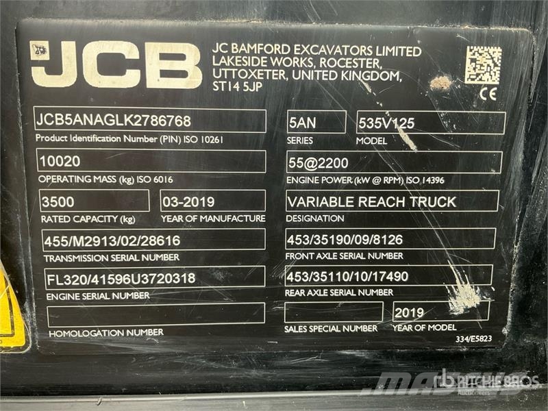 JCB 535-125 مناولات متداخلة