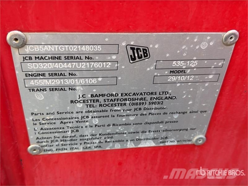 JCB 535-125 Teleskopiskie manipulatori