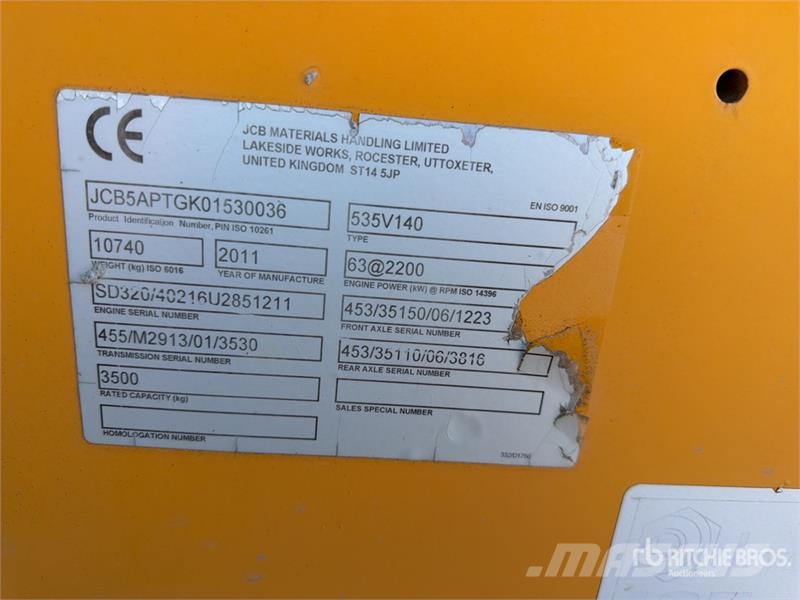 JCB 535V140 Teleskopski viličarji