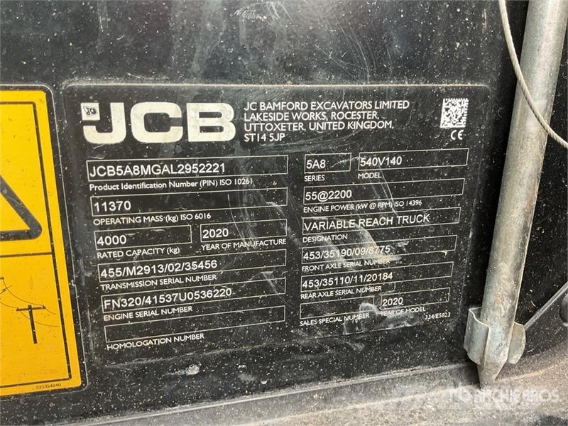 JCB 540-140 مناولات متداخلة