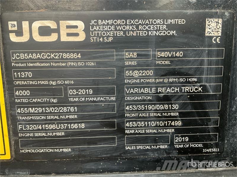 JCB 540-140 مناولات متداخلة