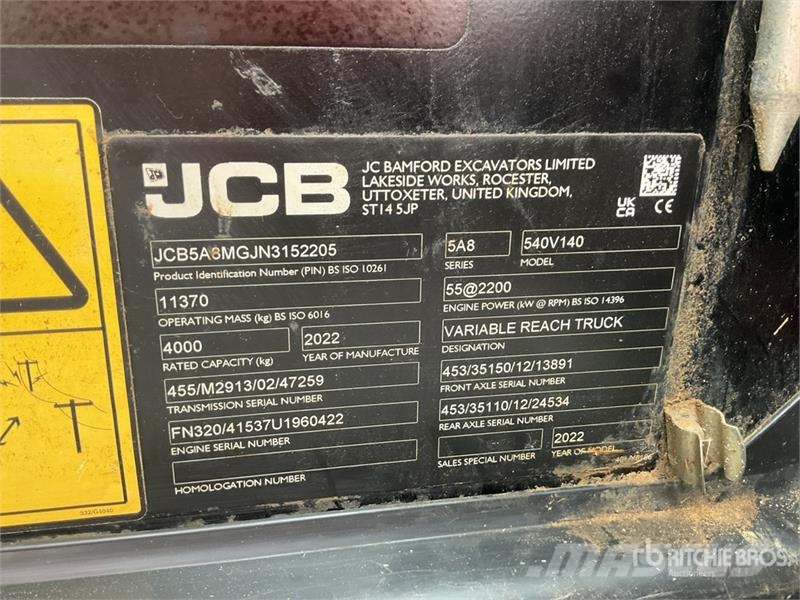 JCB 540-140 Telescopic handlers