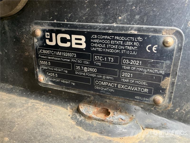 JCB 57C-1 T3 Mini Excavator Mini rýpadlá < 7t