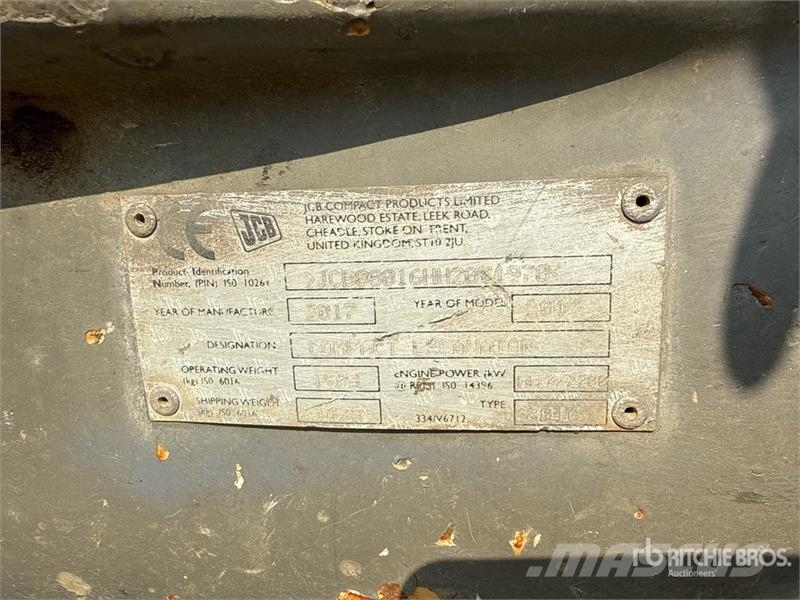 JCB 8016 Minigraafmachines < 7t