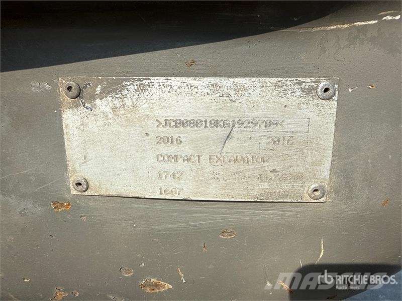 JCB 8018 Mini ekskavatori < 7 t