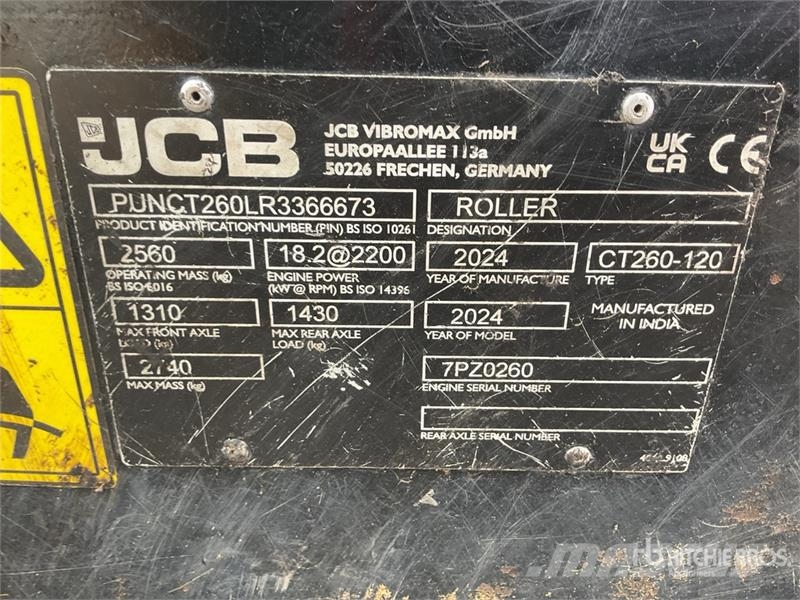 JCB CT260-120 Double Drum Roller Rulli a doppio tamburo