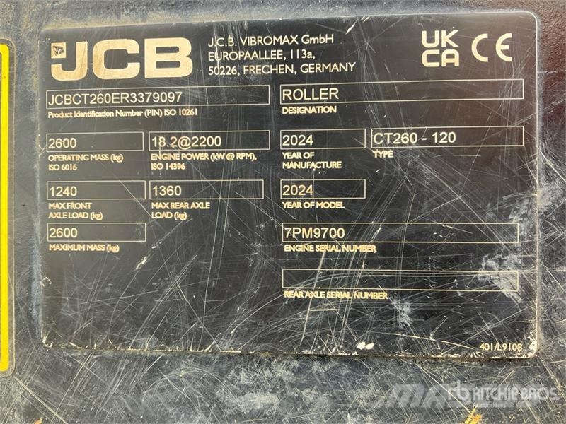 JCB CT260-120 Double Drum Roller Tvilling tromle