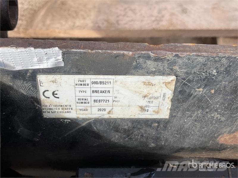 JCB Hydraulic Breaker Iskuvasarat