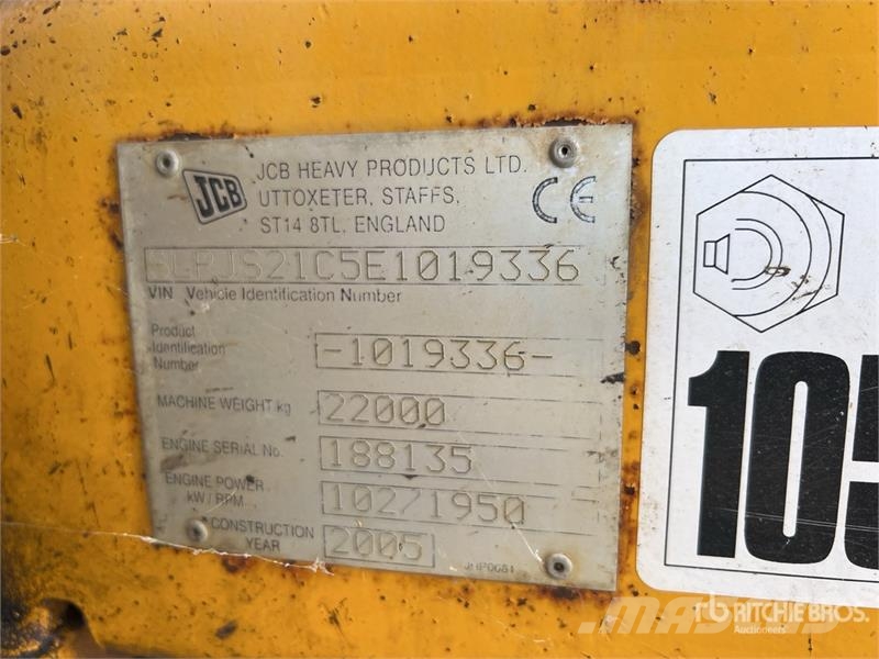 JCB JS210LC Pelle Sur Chenilles Tracked Excavator Pelle sur chenilles