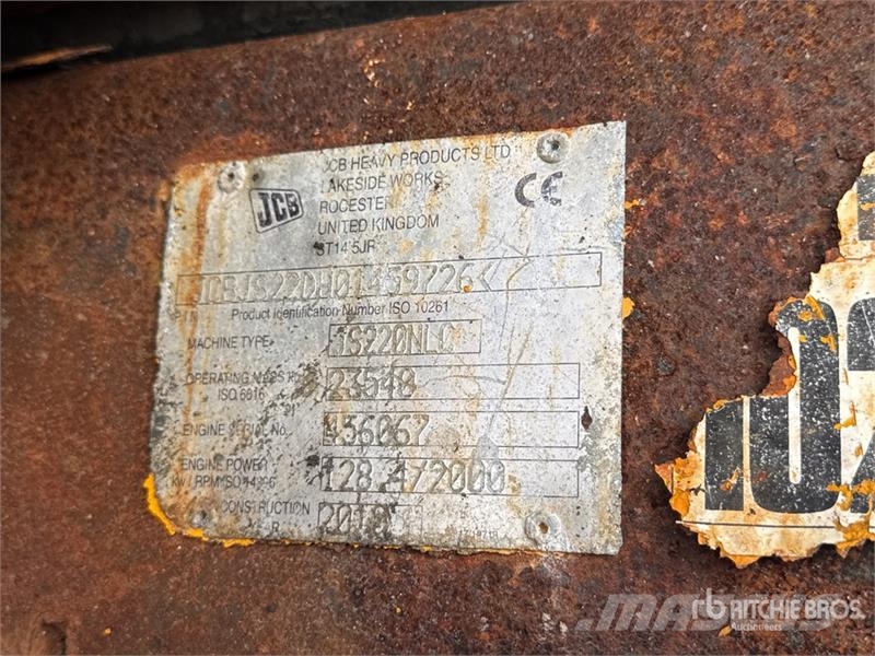 JCB JS220 Pelle A Chenilles Tracked Excavator Roomikekskavaatorid