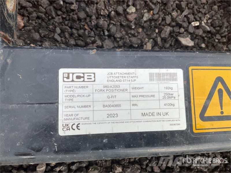 JCB Q-FIT 1200 mm Fork Positioner Other components