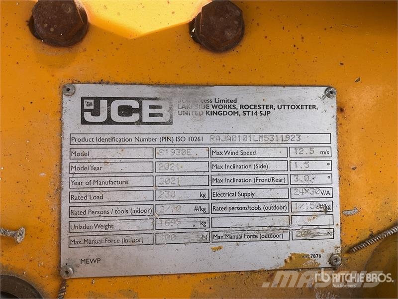 JCB S1930E Electric Scissor Lift 가위형 리프트