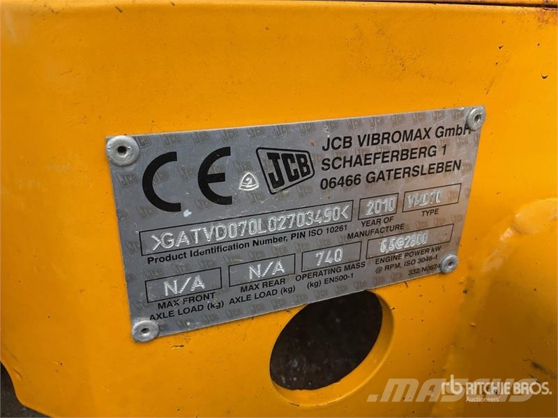 JCB VDM70 Walk Behind Roller Citi veltņi