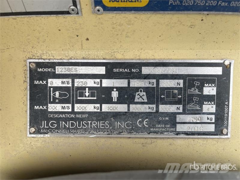 JLG 1230ES Vertical Mast Lift 垂直昇降型リフト
