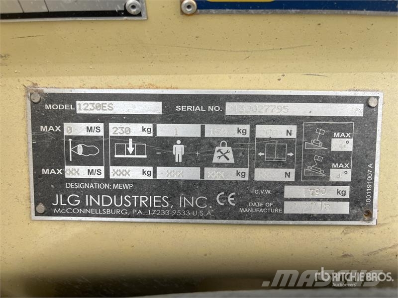 JLG 1230ES Vertical Mast Lift Personenliften en invalideliften
