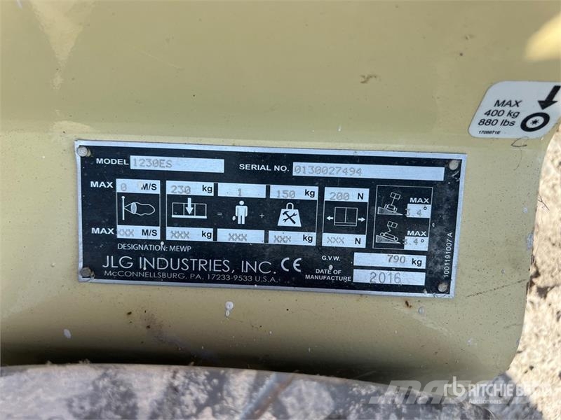 JLG 1230ES Vertical Mast Lift Vertikalūs stiebiniai keltuvai