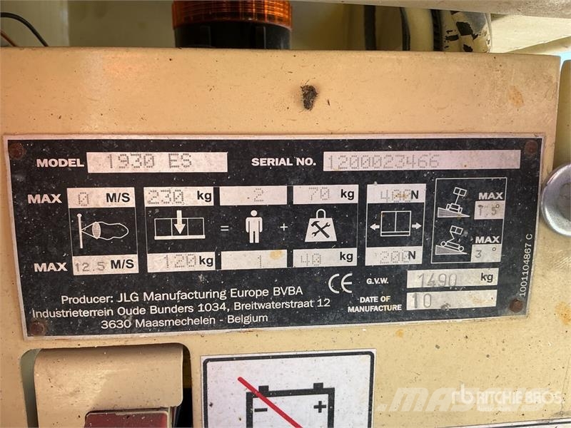 JLG 1930ES Electric Scissor Lift Sakselifter