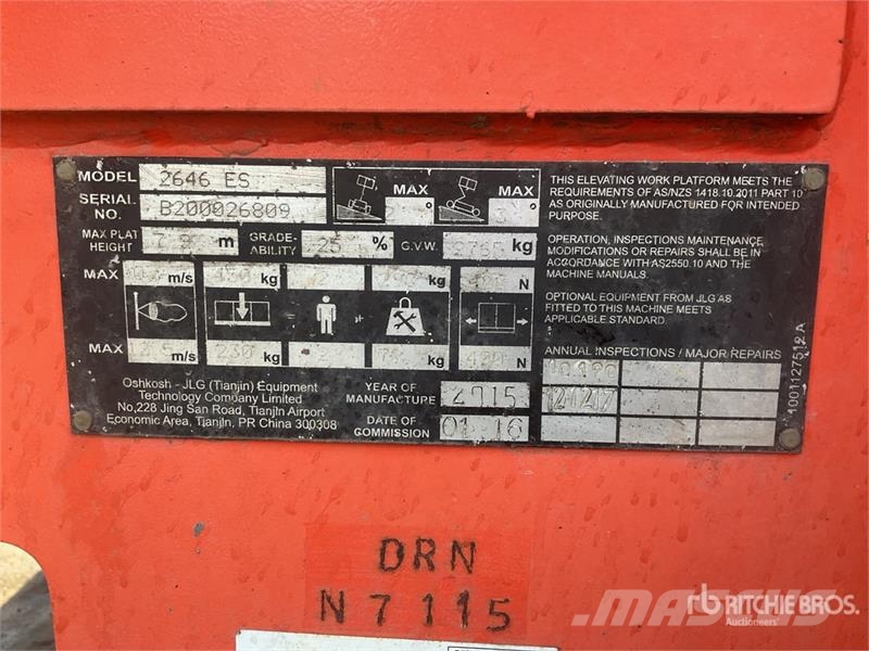 JLG 2646ES Electric Scissor Lift Škarjaste dvižne ploščadi