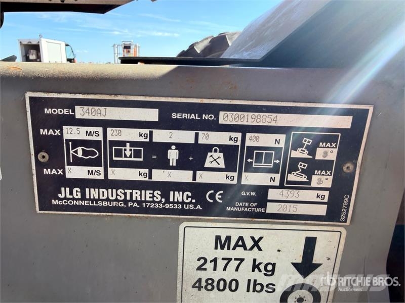 JLG 340AJ 4WD Nacelle Articulee Articulating Boom Lift Bomliftar