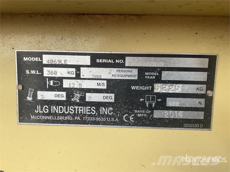 JLG 4069LE Electric Scissor Lift Käärtõstukid