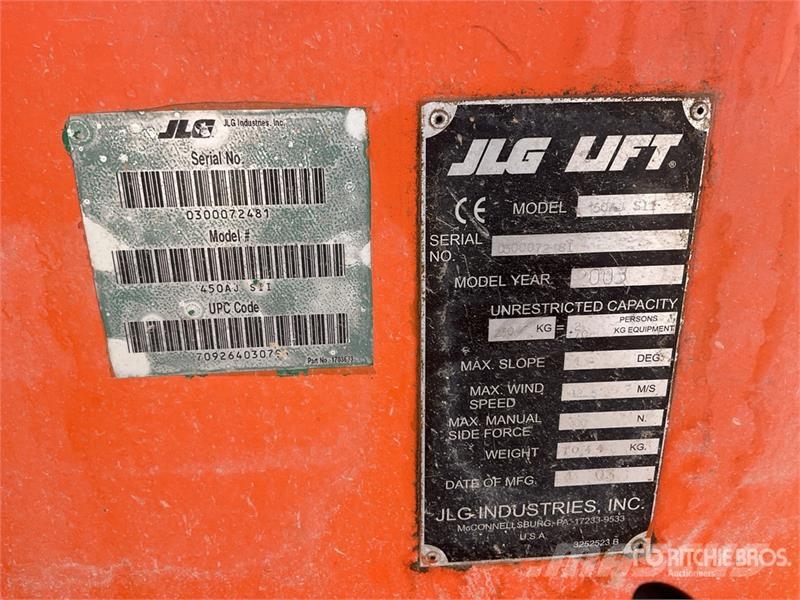 JLG 450AJ 4WD Diesel Articulating Boom Lift Knikarmhoogwerkers
