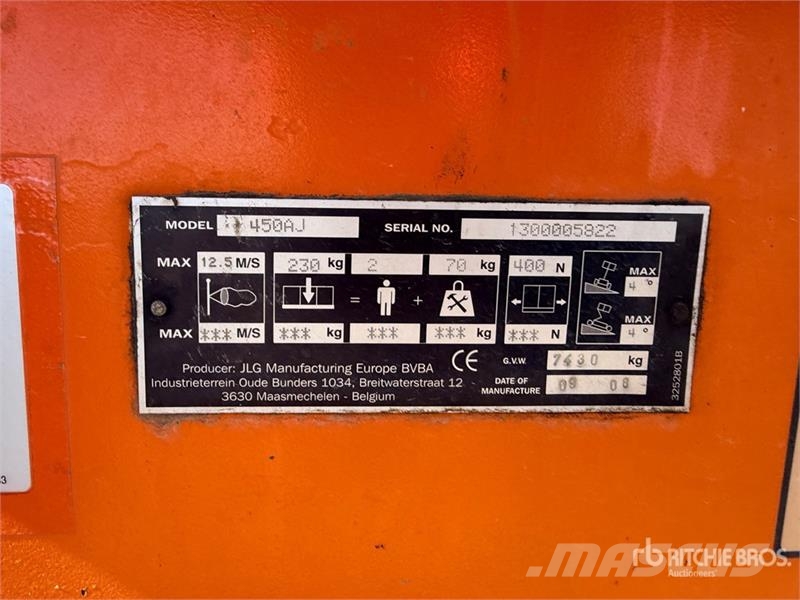 JLG 450AJ Series ll 4WD Nacelle Articulee Articulating 관절형 전동이동 리프트
