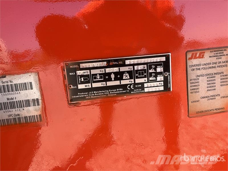 JLG 450AJSII 4WD Diesel Articulating Boom Lift ブームリフト 屈伸型