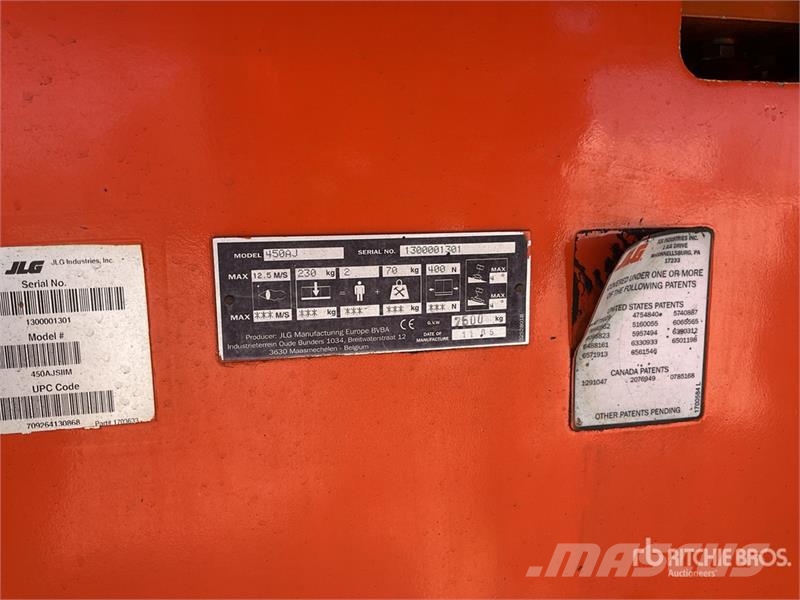 JLG 450AJSII 4WD Diesel Articulating Boom Lift ブームリフト 屈伸型