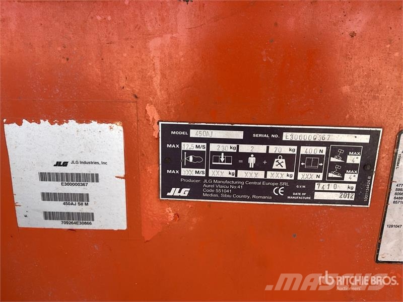JLG 450AJSII 4WD Diesel Articulating Boom Lift Коленчатые подъемники