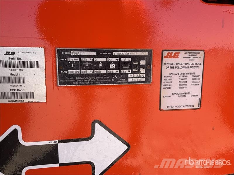 JLG 450AJSII 4WD Diesel Articulating Boom Lift ブームリフト 屈伸型