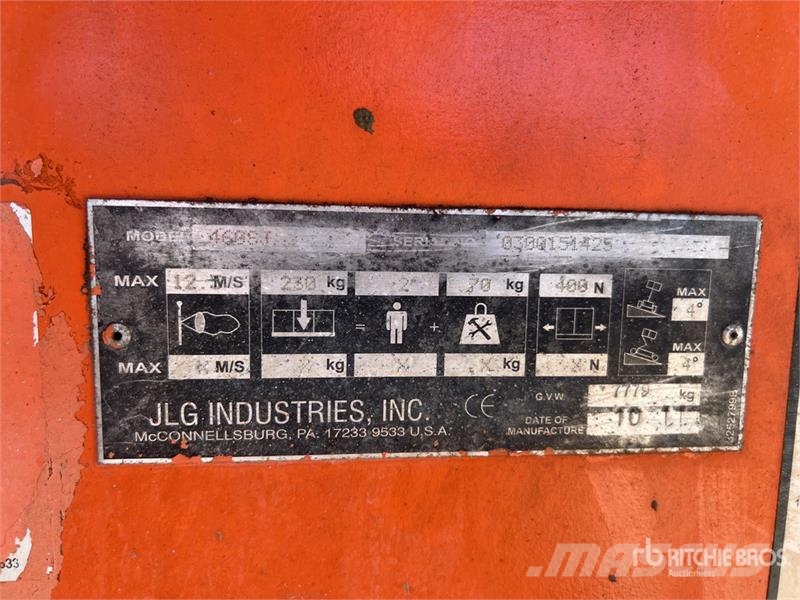 JLG 460SJ 4WD Nacelle Telescopique Telescopic Boom Lif Teleskoop poomtõstukid
