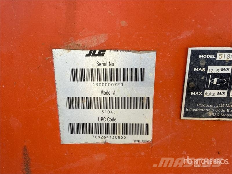JLG 510 AJ Articulating Boom Lift Zglobne podizne platforme