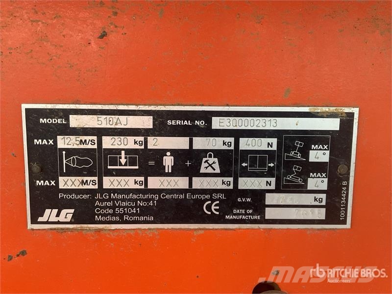 JLG 510AJ Karos emelők