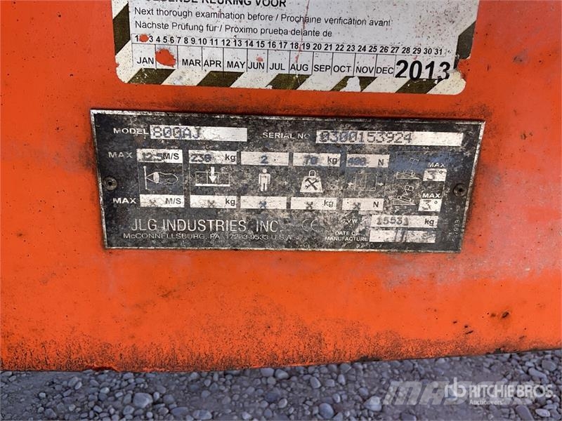 JLG 800 AJ 4WD Diesel Articulating Boom Lift Leddede bomlifter