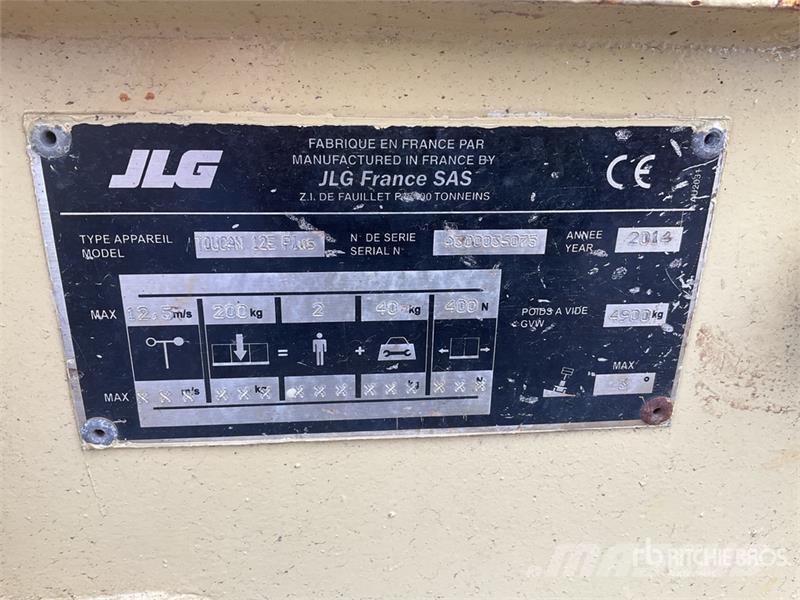 JLG Toucan 12E Vertical Mast Lift Vertikalūs stiebiniai keltuvai