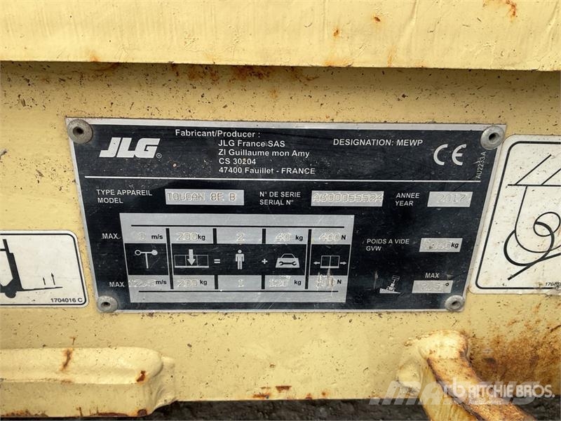 JLG TOUCAN 8E Vertical Mast Lift رافعات السارية الرأسية