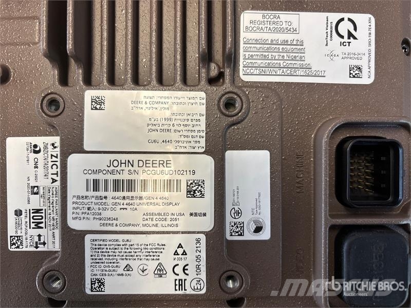 John Deere 4640 Universal Display with AutoTrac activation (U Cihazlar, ölçüm ve otomasyon ekipmanları