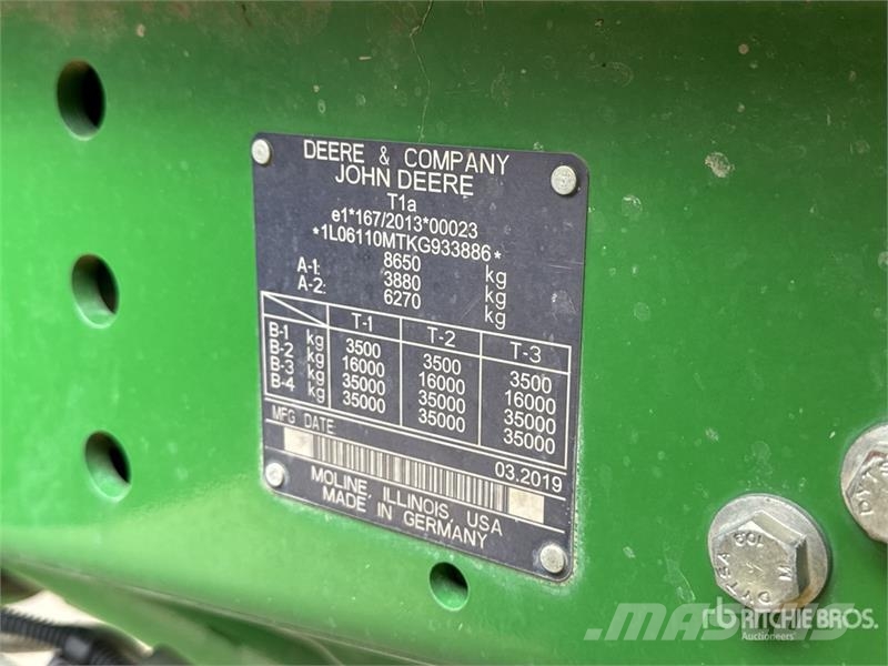 John Deere 6110M 4x4 Tracteur Agricole 4WD Tractor Трактори