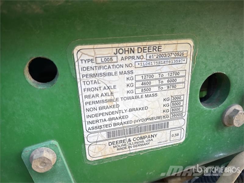 John Deere 6175R 4x4 Tracteur Agricole Direct Drive 4WD Tract Traktory