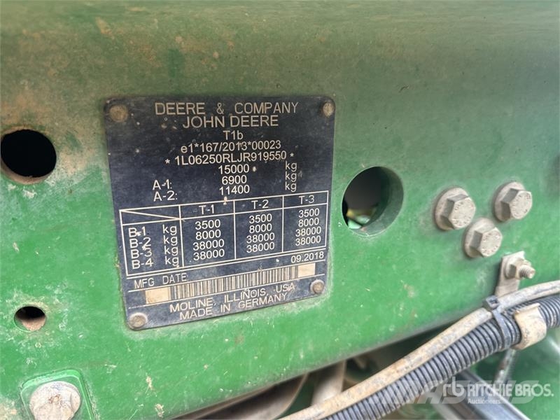 John Deere 6250R 4x4 Tracteur Agricole Autopower Command Pro Traktory