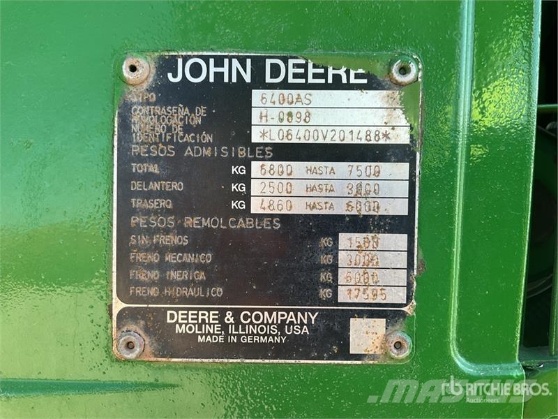 John Deere 6400 Traktorid