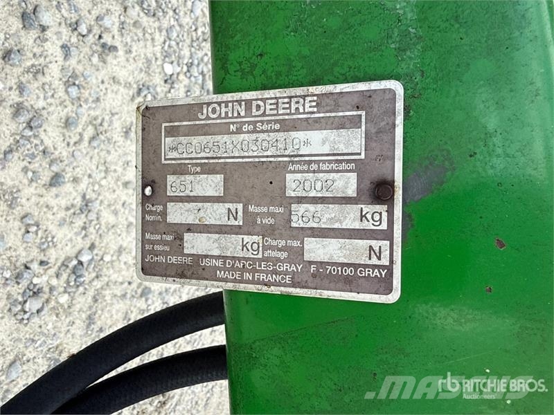 John Deere 651 Front Loader Attachment Εξαρτήματα εμπρόσθιων φορτωτών