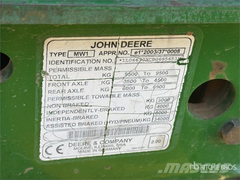 John Deere 6630 4WD Tractor Traktorid