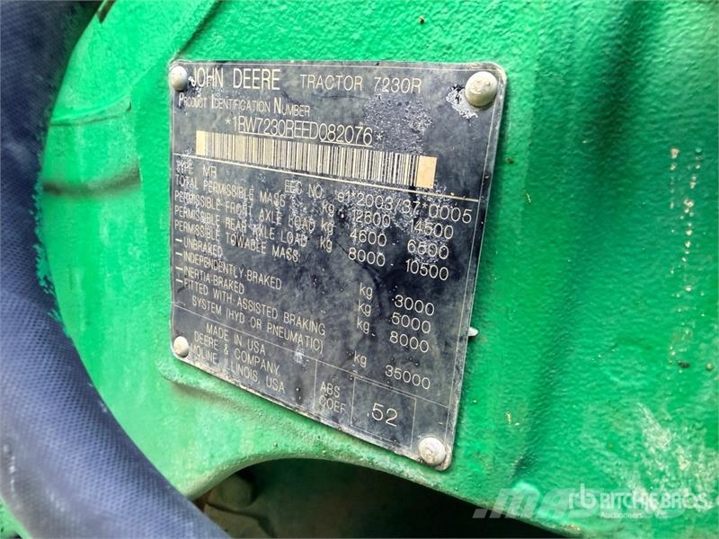 John Deere 7230R Traktory