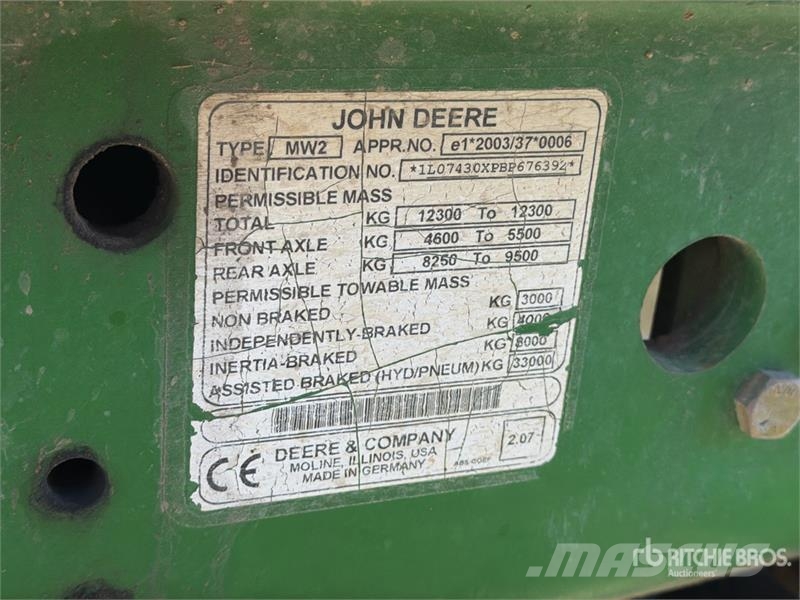 John Deere 7430 4WD Tractor Traktorid
