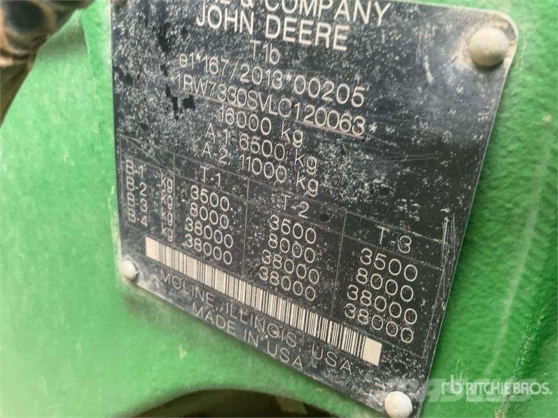 John Deere 7R 330 Gen 2 4WD Tractor Tractors