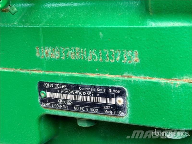 John Deere 8370R 4x4 Tracteur Agricole E23, Autotrac 4WD Trac Tractors