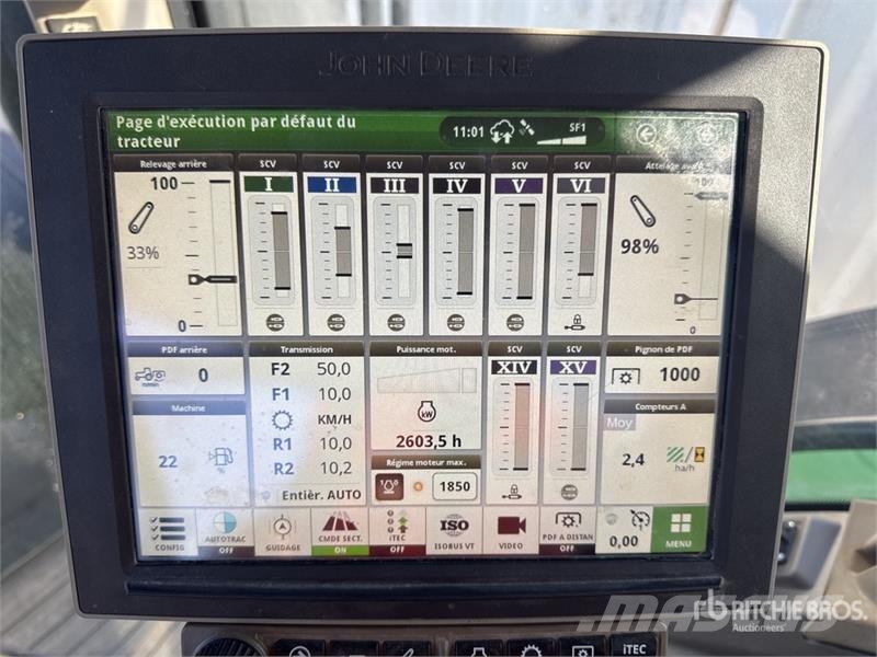 John Deere 8R 410 4x4 Tracteur Agricole 4WD Tractor Traktorer