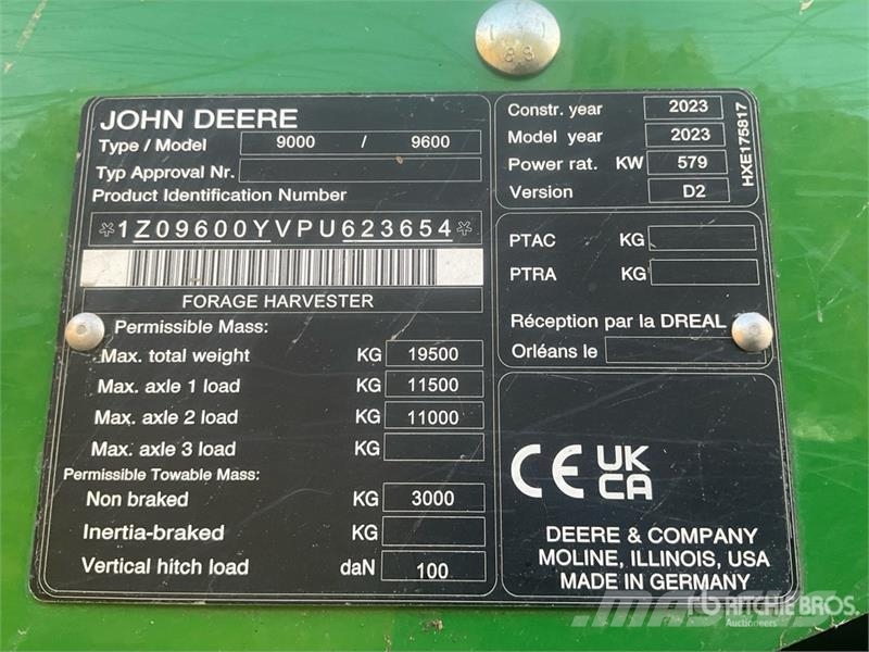 John Deere 9600i 4WD Forage Harvester Szecskázók